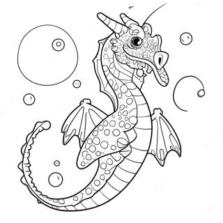 Mystisk Havdrage Med Bobler Farvelaegningsside 121507-56191