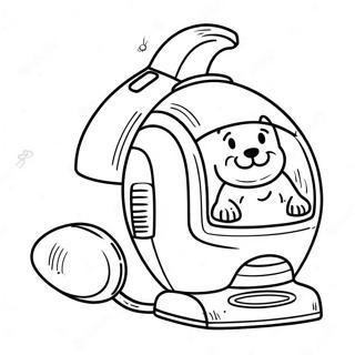 Sod Stovsuger Med Kaeledyr Farvelaegningsside 121533-56212