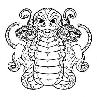 Mythisk Hydra Farvelaegningsside 121581-56241