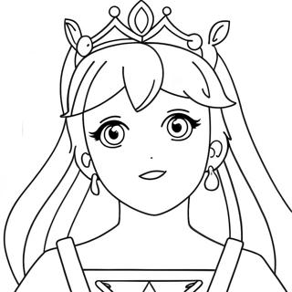 Anime Prinsesse Farvelaegningsside 121631-56275