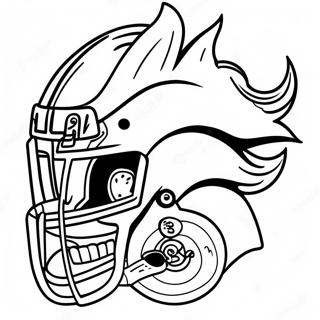 Denver Broncos Logo Farvelaegningsside 121657-56299
