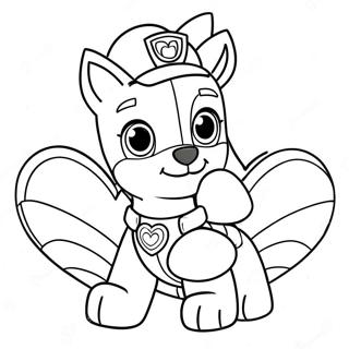 Paw Patrol Valentinsdag Farvelaegningsside 122039-56596