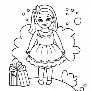 Sod Barbie Fodselsdagsoutfit Farvelaegningsside 122196 56727