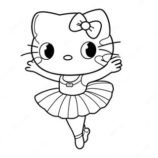 Sod Hello Kitty Ballerina Farvelaegningsside 122657-57136