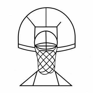 Tegneserie Basketballkurv Farvelaegningsside 122762-57224