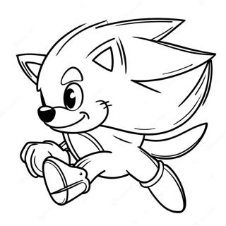 Silver The Hedgehog I Aktion Farvelaegningsside 122786-57233