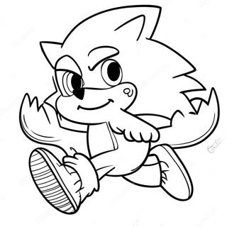 Silver The Hedgehog Flyvende Farvelaegningsside 122788-57241