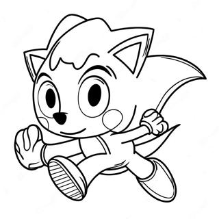 Silver The Hedgehog Flyvende Farvelaegningsside 122788-57244