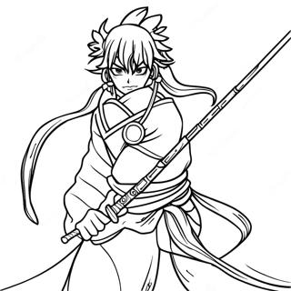 Tengen Uzui Med Dobbelt Nichirin Klinger Farvelaegningsside 123069-57458