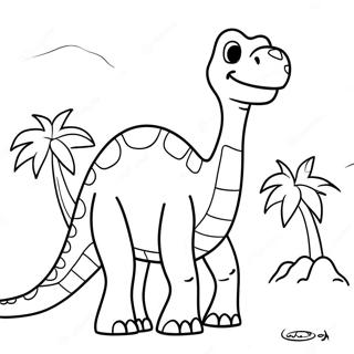 Brontosaurus Farvelægningsider