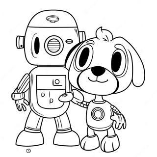 Elroy Jetson Med Sin Robot Hund Farvelaegningsside 123613 57882