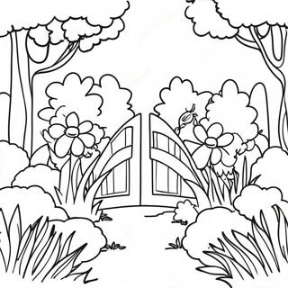 Vibrant Have Landskab Farvelaegningsside 124049-58226