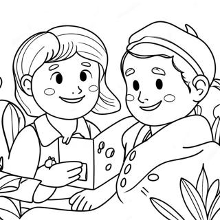 Omsorgsfulde Venner Farvelaegningsside 124100 58359