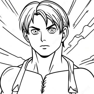 Eren Yeager I Titanform Farvelaegningsside 124148 58295