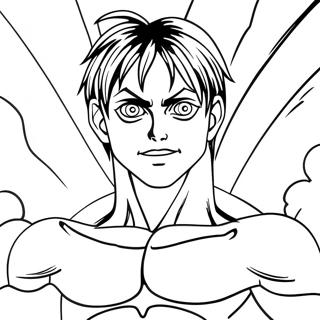 Eren Yeager I Titanform Farvelaegningsside 124148 58386