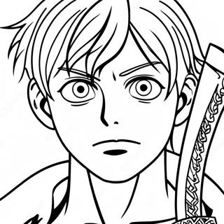 Eren Yeager Med Svaerd Farvelaegningsside 124149 58392