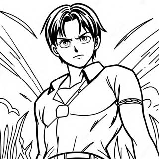 Eren Yeager Klar Til Kamp Farvelaegningsside 124150-58303