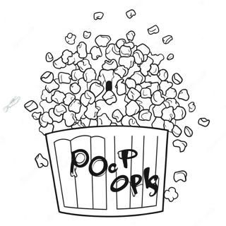 Popcorn Og Film Farvelaegningsside 124434 58612