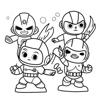 Mini Force Karakterer I Kamp Farvelaegningsside 124487-58657