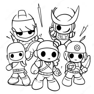 Mini Force Karakterer I Kamp Farvelaegningsside 124487-58659