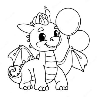 Legesyg Drage Med Balloner Farvelaegningsside 125103-59132