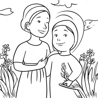 Hjertevarmende Ruth Og Naomi Farvelaegningssiden 125128-59146