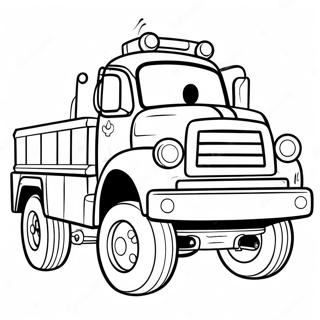 Sod Bugserbil Med Et Smil Farvelaegningssiden 125154-59167