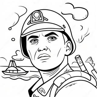 Modig Marine I Kamp Farvelaegningsside 125208 59213