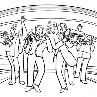 Spaendende Musik Teater Scene Farvelaegningsside 125439-59393