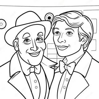 Charmerende Teater Skuespillere Farvelaegningsside 125440-59399