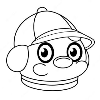 Cappy Med Farverig Hat Farvelaegningsside 125566-59490