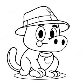 Cappy Med Farverig Hat Farvelaegningsside 125566-59491