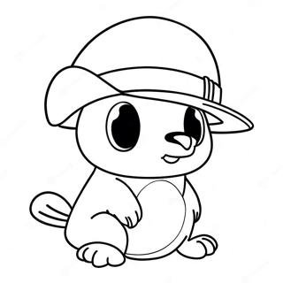 Cappy Med Farverig Hat Farvelaegningsside 125566-59492