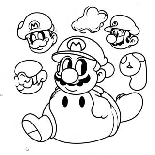 Cappy Mario Og Venner Farvelaegningsside 125568-59497