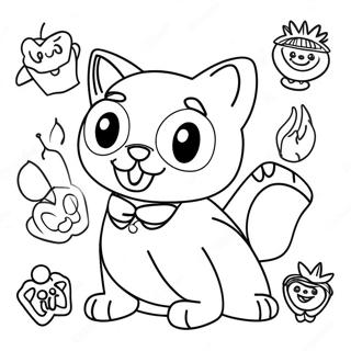 Farverige Ugekarakterer Farvelaegningsside 125903 59756