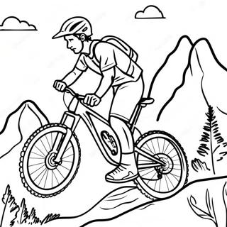 Eventyrlig Mountain Biker Farvelaegningsside 125953-59786