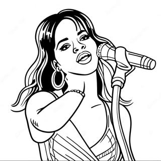 Rihanna Syngende Pa Scenen Farvelaegningsside 126160-59945
