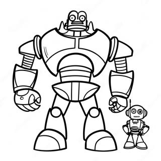 Jernkaempe Med Robotvenner Farvelaegningsside 126214-59994