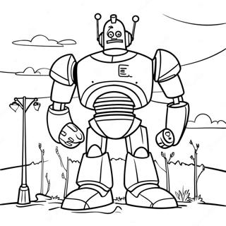 Jernkaempe Med Robotvenner Farvelaegningsside 126214-59996