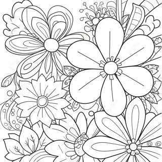 Vibrerende Kaerlighedsblomster Farvelaegningssider 126420 60160