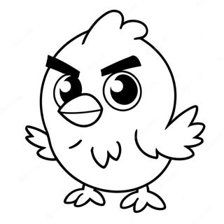 Chuck Den Gule Fugle Angry Birds Farvelaegningsside 126962-60571