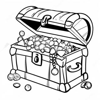 Skattekiste Med Juveler Farvelaegningsside 127143 60717