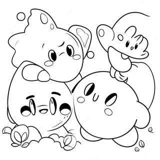 Kirby Og Venner Farvelaegningsside 12729-899