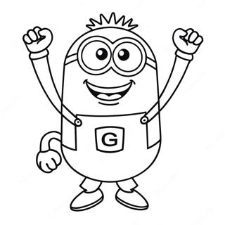 Glad Lilla Minion Farvelaegningssiden 127372-60885