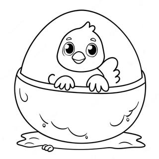 Fantastisk Kylling Kigger Frem Fra Aeg Farvelaegningsside 127452-60959