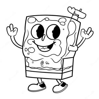 Spongebob Og Venner Farvelægningsider