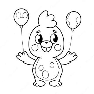 Sod Legetojs Chica Med Balloner Farvelaegningsside 128663-62018