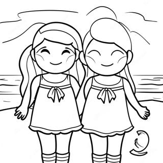 Sostre Pa Stranden Farvelaegningsside 128820-62145