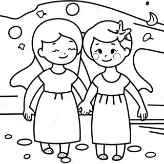 Sostre Pa Stranden Farvelaegningsside 128820-62148