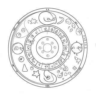 Astrologi Farvelaegningsside 128842-62149